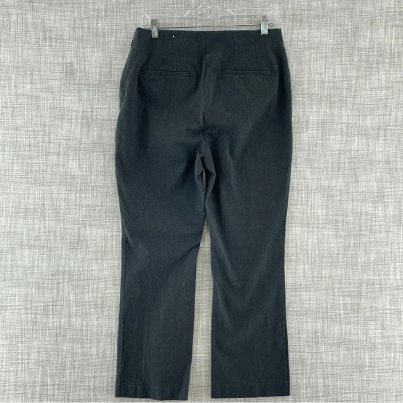 Loft Women's Size 12 High Rise Kick Crop Gray pants 2360 - Picture 2 of 12
